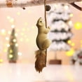 thumbnail image 1 of Mini Squirrel Christmas Tree Ornament, Lifelike Foam Animal Figurine, Forest Themed Hanging Decor for Home or Party, 15x11x5.5cm to 45x17x9cm, 1 of 6