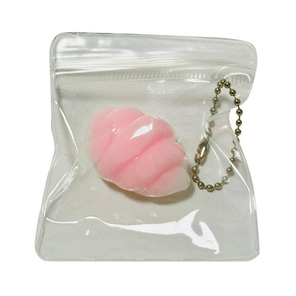 Mini Squishy Keychain Stress Toy Set Textured Anxiety Relief Fidget for Kids Adults