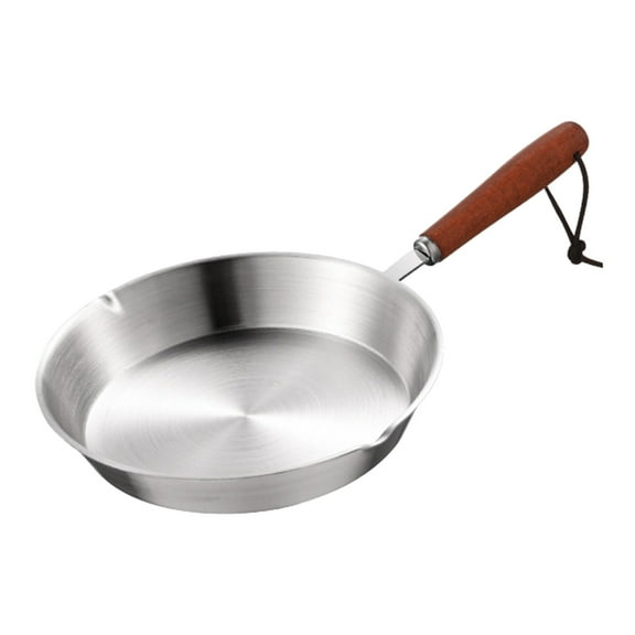 Mini Stainless Steel Frying Pan Skillet Non Stick Egg Pan Cooktops Induction Cooking Pan 1pc