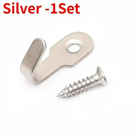 Mini Stainless Steel Hook with Screw Items Key Rack Wall Punching J-shaped Hooks Kitchen Accessories Bathroom Hardware