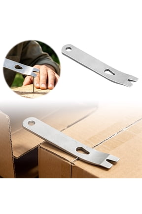 Mini Stainless Steel Pocket Pry Bar Crowbar, 3.03 Inch Multifunction EDC Tool Survival Opener, Compact Keychain Size for Everyday Carry, for Home Workshop Camping