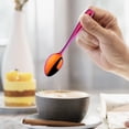 thumbnail image 1 of Mini Stainless Steel Spoon, Red Gradient Teaspoon for Teens and Youth, 1 of 5
