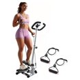 thumbnail image 1 of Mini Stair Stepper for Exercise at Home with Adjustable Handlebar & Resistance Bands,Quiet Compact Stair Stepper Machine,LCD Monitor,Portable Indoor Leg/Glute Cardio Fitness, White, 1 of 8
