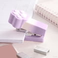 thumbnail image 1 of Mini Stapler, Cute Desktop Stapler with 400 Staples, Mini Claw Gradient Plastic Stapler for Students Office Portable, Purple, 1 of 6