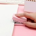 thumbnail image 1 of Mini Stapler Macaron Pastel Colors | Effortless One-Finger Paper Binding | Compact Portable Office Desk Tool | 24/6 Needle Compatible | 12 Sheet Capacity | Plastic Metal | 1 Pack, 1 of 6