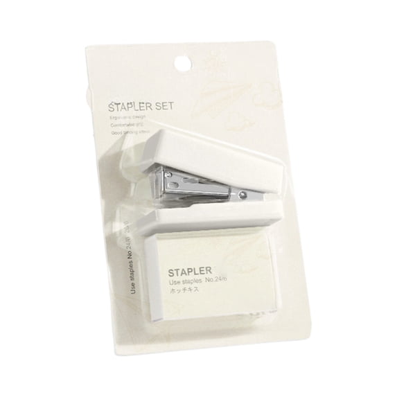 Mini Stapler, Small Cute Stapler for Desk, Gift for Office Use, Portable Binding Stapler Beige