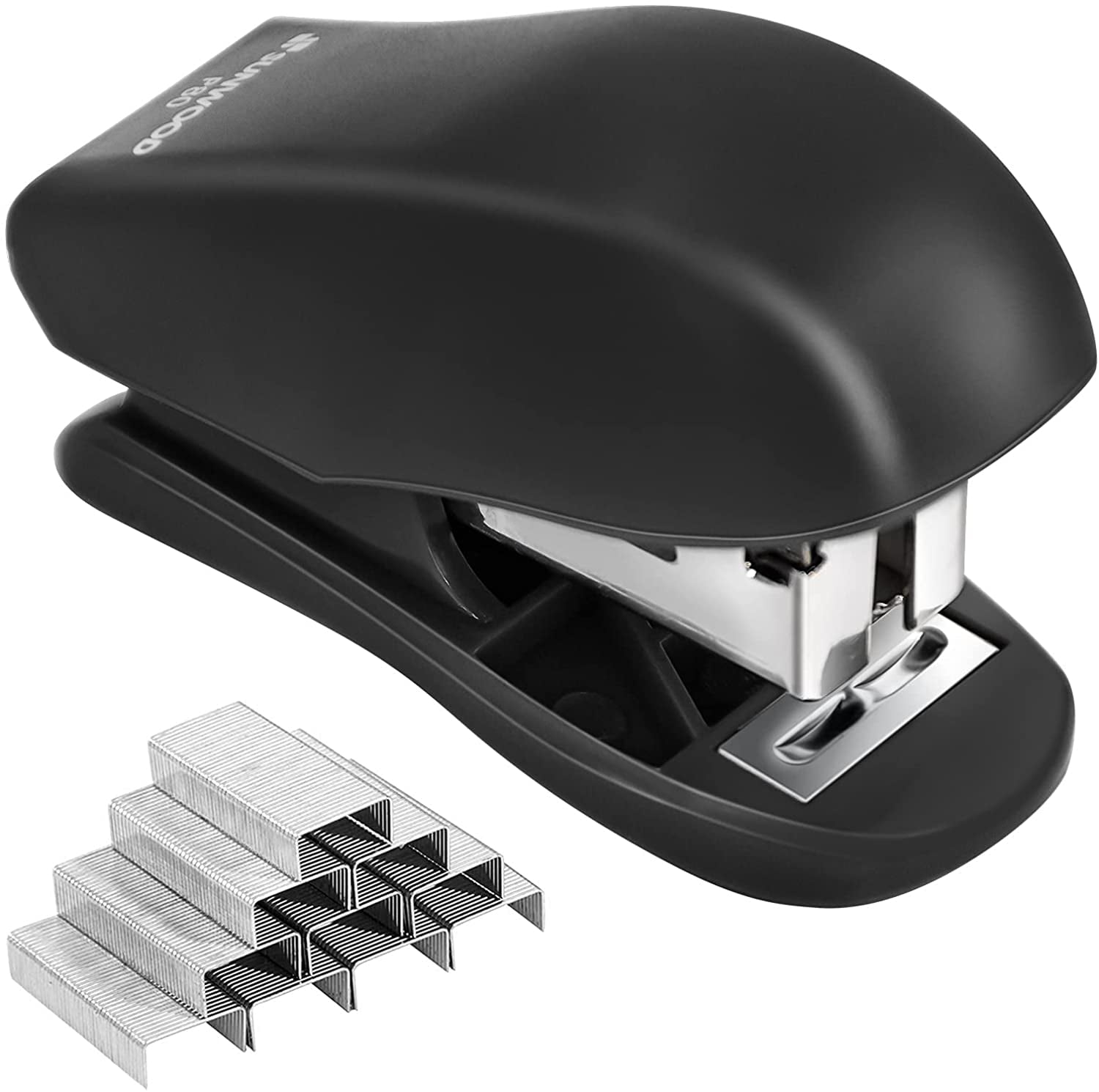 Mini Stapler with Staples, 25 Sheet Capacity, Office Desktop Stapler