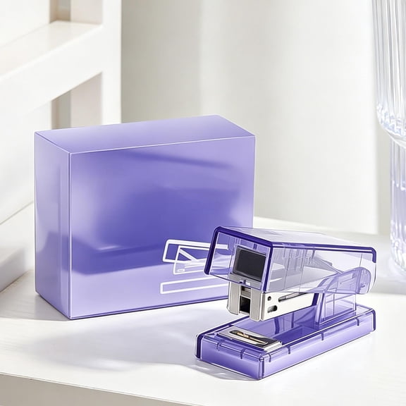 Mini Stapler with Staples Set,Small Cute Tiny Portable Pocket 250 Staples Capacity Stapler Set With 1000PCs Staples,Clear Small Cute Desk Stapler,Finger Use Small Stapler For Office Home Use