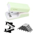 thumbnail image 1 of Mini Stapler,one Touch Stapling,Easy to Load Ergonomic Small Stapler, 10 Sheet Capacity,Includes 1000 Staples and Staple Remover (green), 1 of 6
