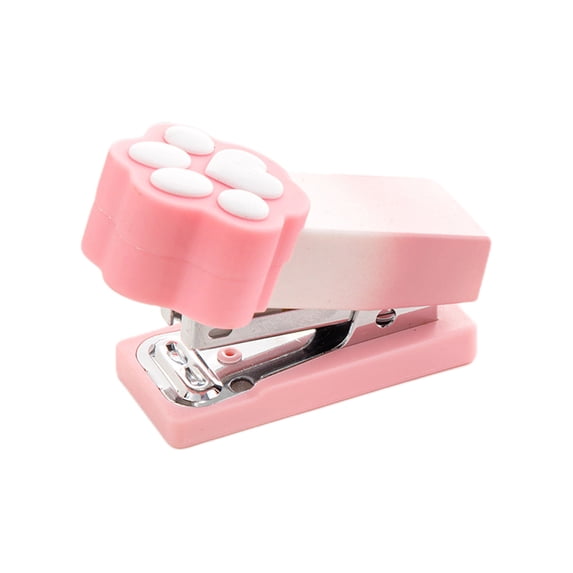 Mini Stapler with Staples Cute Claw Desktop Gradient Design Including 400 Standard Staples for Stapler, 15 Sheets Capacity for Students Office Use