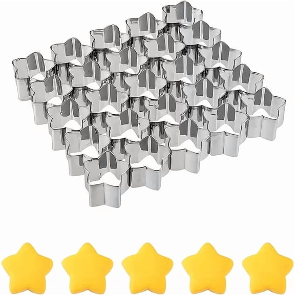 Mini Star Cookie Biscuit Cutters - Versatile Pastry Cutters for Cake Decorating and Treats