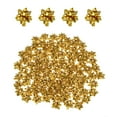 thumbnail image 1 of Mini Star Gift Bows Small Metallic Christmas Bows for Gift Wrapping Presents Birthday Wedding, Self Adhesive Gold, 1 of 7