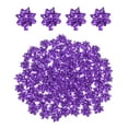thumbnail image 1 of Mini Star Gift Bows Small Metallic Christmas Bows for Gift Wrapping Presents Birthday Wedding, Self Adhesive Purple, 1 of 7