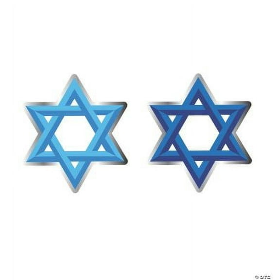 Mini Star of David Bulletin Board Cutouts, Hanukkah, Educational, 48 Pcs