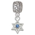 thumbnail image 1 of Mini Star of David with Blue Crystal - Coach Charm Bead, 1 of 1