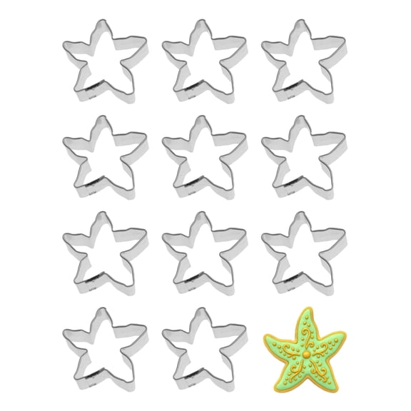 Mini Starfish Dozen Cookie Cutters 1.5 inches/each N2009-W12 - The Cookie Cutter Shop - Tin Plate Steel