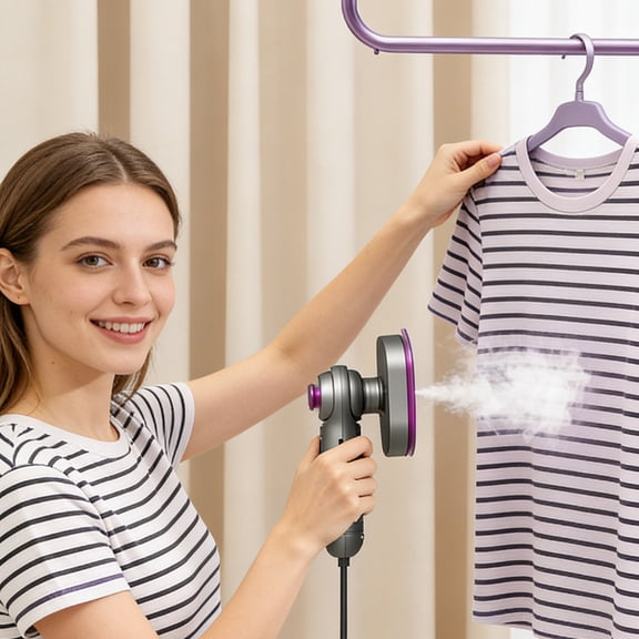 Mini Steam – Crisp In Fast Wrinkle Remover No Board Needed Fast Heat Up Handheld Steamer Perfect for Travel Home Use and Garment Care