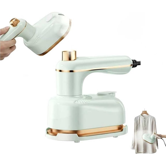 Mini Steam Iron, 2-in-1 Portable Handheld Steamer & Iron for Clothes with Fast 5s Heat-up, Compact for Travel, Home, Dorm & Hotel