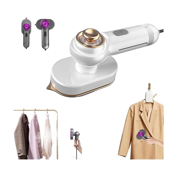Mini Steam Iron, Perfect Travel Companion for Wrinkle-Free Clothes, Portable Handheld Garment Steamer with 90° Rotatable Head, Fast Heat-up for Quick Wrinkle Removal, for Travel, Home Use,