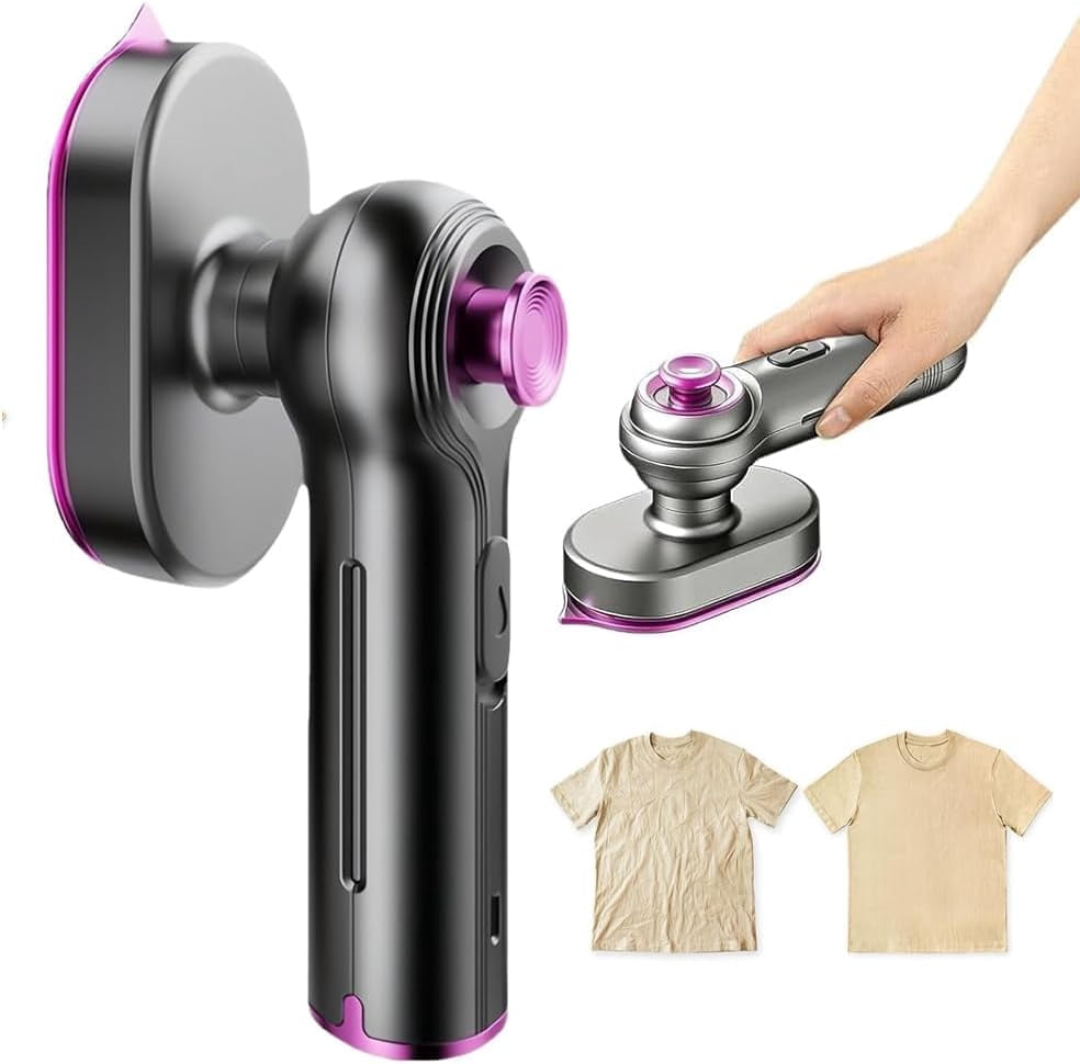 Mini Steam Iron,Steamer for Clothes, Compact Handheld Steam Iron with Adjustable Temperature, Dry & Steam Modes, Non-Stick Soleplate, Portable Travel Steamer for Clothes (3)