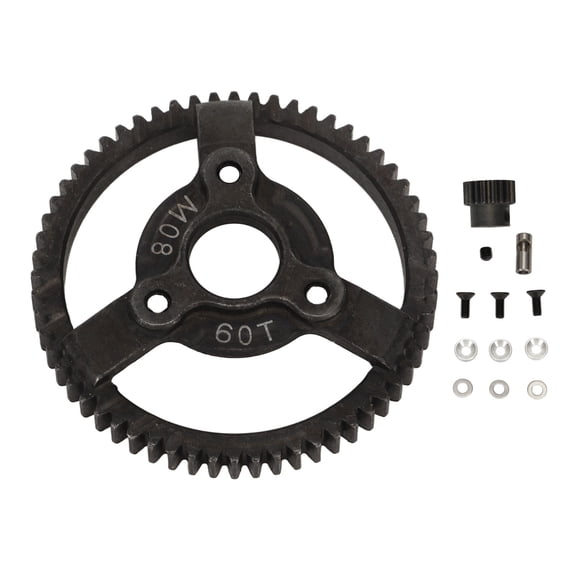Mini Steel Gears Set 32P 0.8M 60T Spur Gears 18T Pinions Gear Set for 2WD RC Car Truck Model 1/10