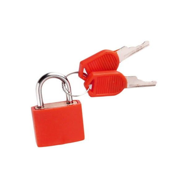 Mini Steel Padlock Travel Lock for Suitcase Diary Locker with 2 Keys, Lightweight Portable Security Lock, Waterproof High-Quality
