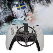 Mini Steering Wheel for PS5 / PS5 Pro / PS5 Slim Game Controller, 3D Printed Auxiliary Racing Wheel Attachment for Gamepad, Easy Assembly Driving Accessory