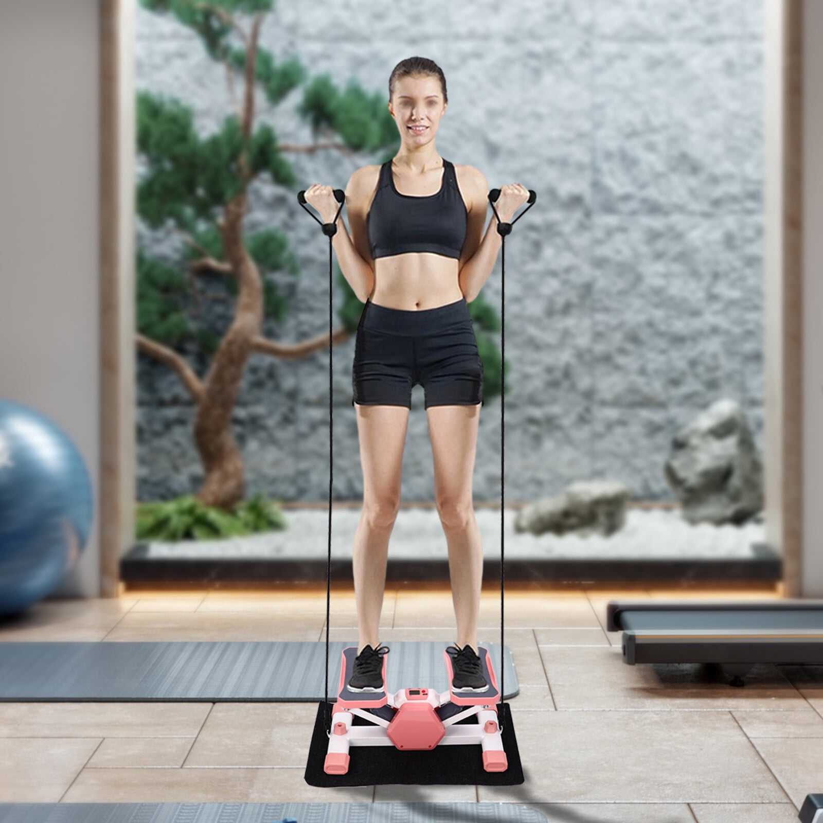 Mini Stepper Exercise Machine Stair Equipment W/ LCD Screen+2 ...