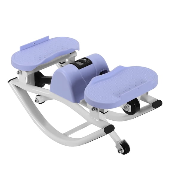 Mini Stepper with Resistance Bands, Portable Fitness Stepper Machine with LCD Display Counter, Home Gym Exercise Stepper for Glutes Thighs Cardio, Indoor Compact Aerobic Step Machine for Home Office