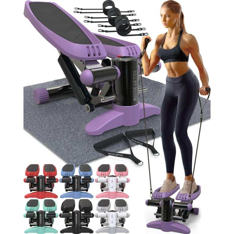 Stair climber with resistance bands sale