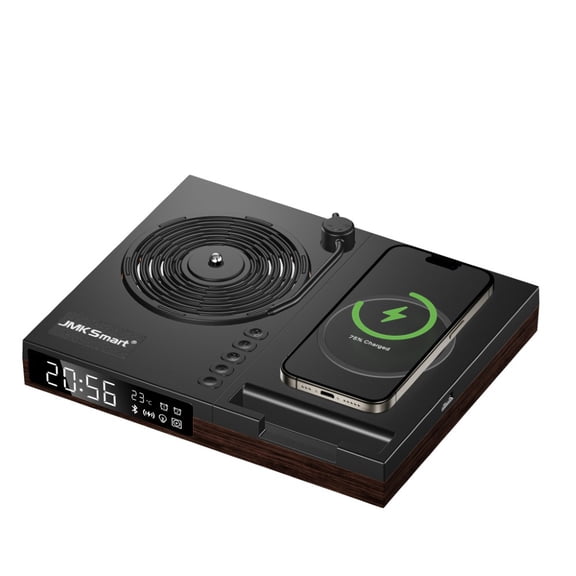Mini Stereo Bluetooth Speaker, Intelligent Audio Device with Wireless Charging Function and USB Power Supply