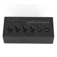 thumbnail image 1 of Mini Stereo Mixer 6 Channel Independent Volume Control Portable Passive Mixer for PC CD Laptop, 1 of 8
