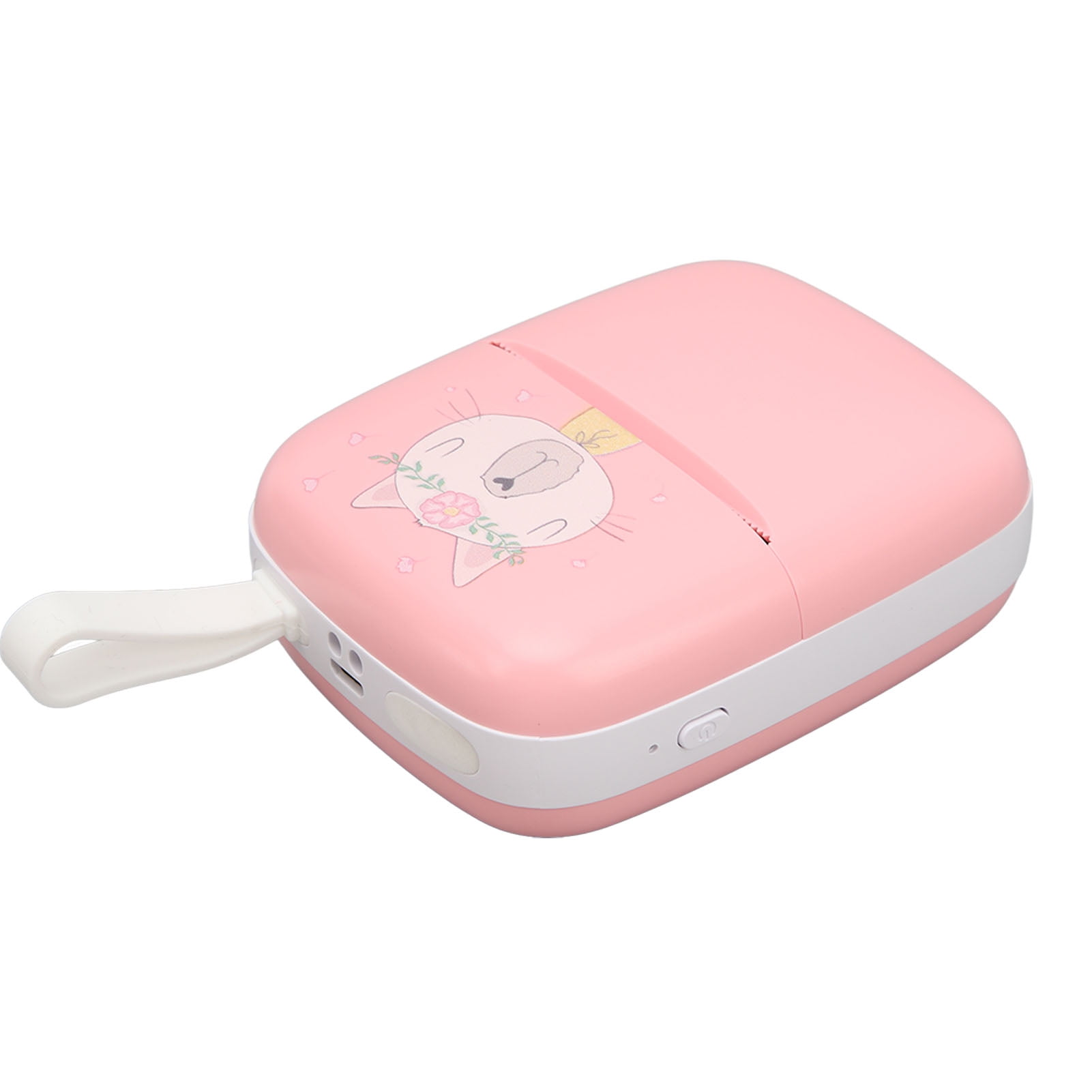 Mini Sticker Printer, Pocket Inkless Thermal Printer With Thermal Paper