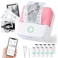 thumbnail image 1 of Mini Sticker Printer,Thermal Printer,Sticker Printer for Photos/Labels/Notes,Inkless Pocket Photo Printer for Learning Assistance,Compatible with iOS&Android, 1 of 10