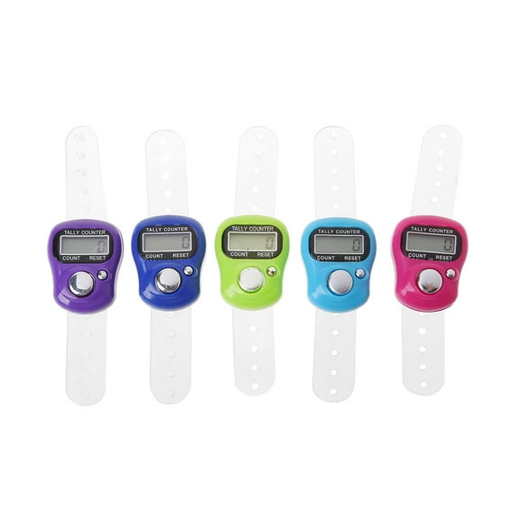 Mini Stitch Marker Row Finger Counter LCD Electronic Digital Tally Counter For S