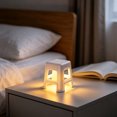 thumbnail image 1 of Mini Stool Shaped Lamp Ornament Lighting - Plastic Desk Decorative Light, Soft Eye Protection, Stable Non-Tip Base, Easy Control Buttons, Wihte, 1 of 6