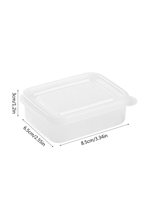 Mini Storage Box Plastic Deli Containers with Lids Clear Plastic Reusable Meal Prep Food Storage Container, Leakproof, Freezer Safe (Square)