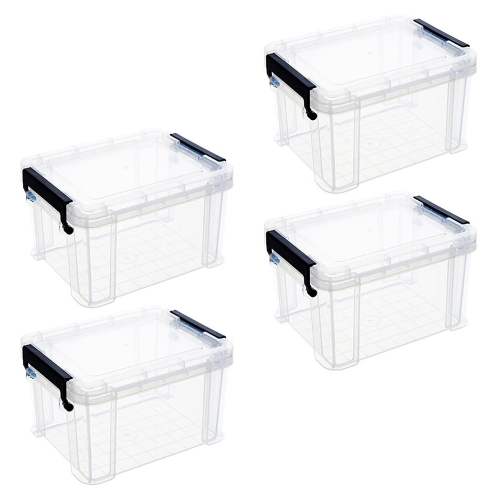 Mini Storage Box Tiny Containers Organizer Small Toiletry Clear Plastic