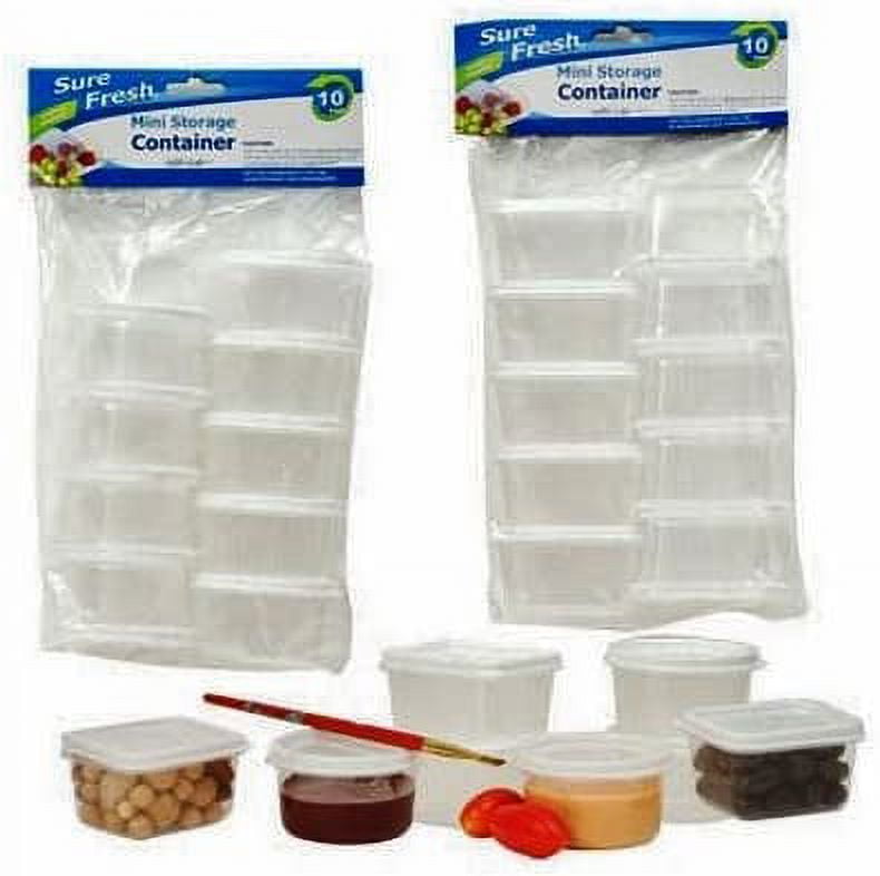 LELE LIFE 6Pcs Mini Food Storage Containers, Leakproof Lids, Condiment  Sauce Containers, Mini Freezer Storage Containers Airtight Containers