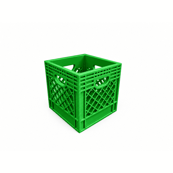 Mini Storage Crate, Green, 3.15 x 3.15-Inch