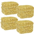 thumbnail image 1 of Mini Straw Bales 2.5x3.5in Faux Autumn Harvest Home Table Decor DIY Craft Doll House Toy Stables Miniature Decoration for Halloween Thanksgiving Fall Decorative Natural Hay Set of 4 with Oggeto, 1 of 7