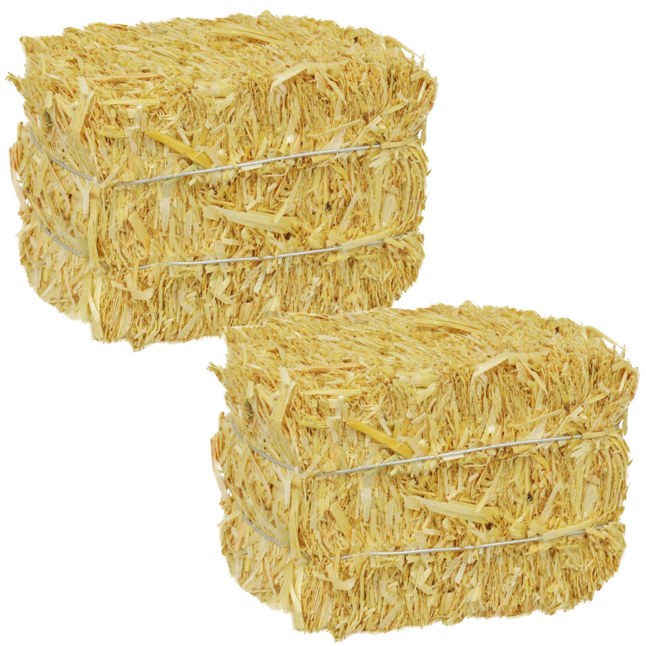 Mini Straw Bales 2.5x3.5x2.5In for Natural Hay Autumn Fall Harvest