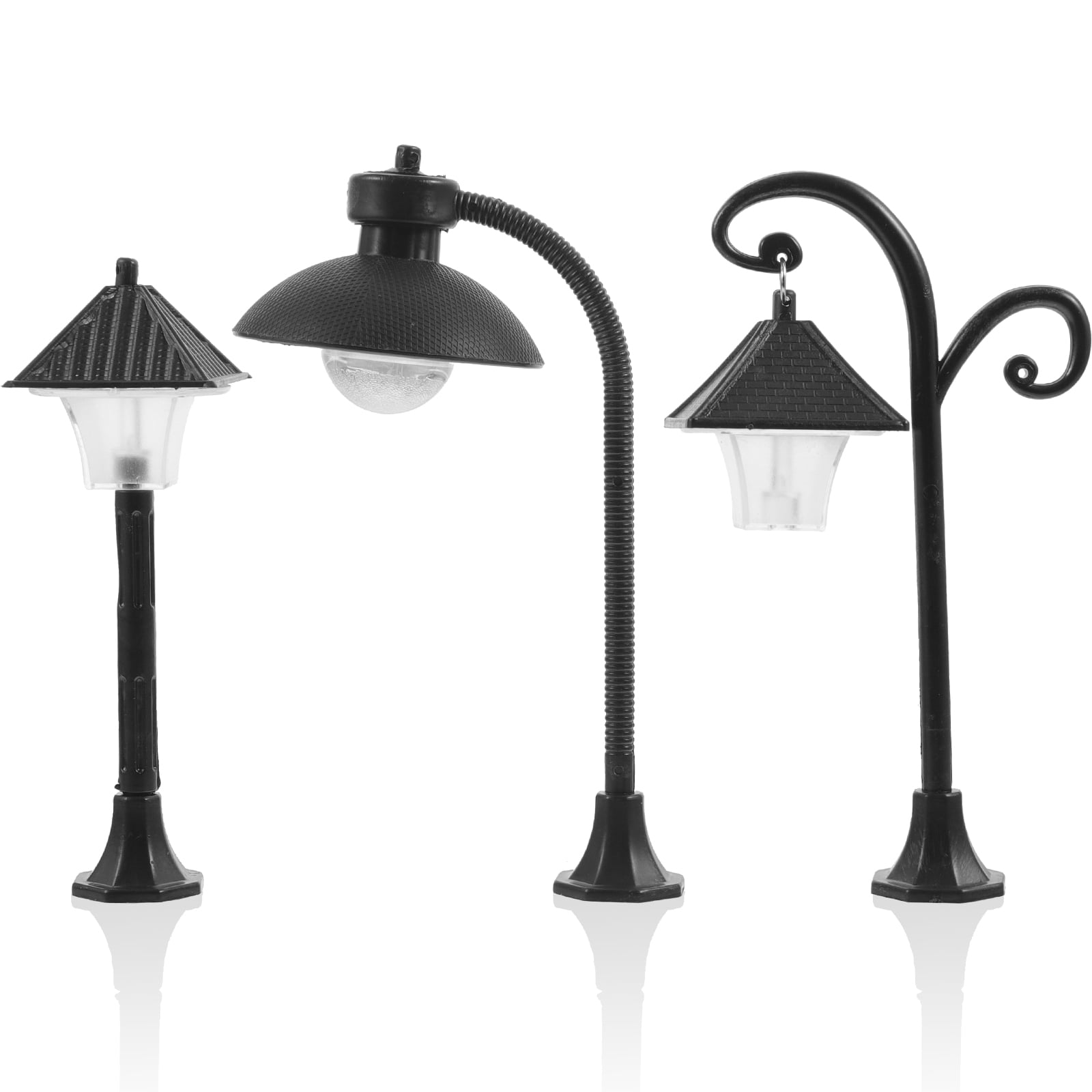 Mini Street Light Model 6 Pcs DIY Railway House Decorative Lights