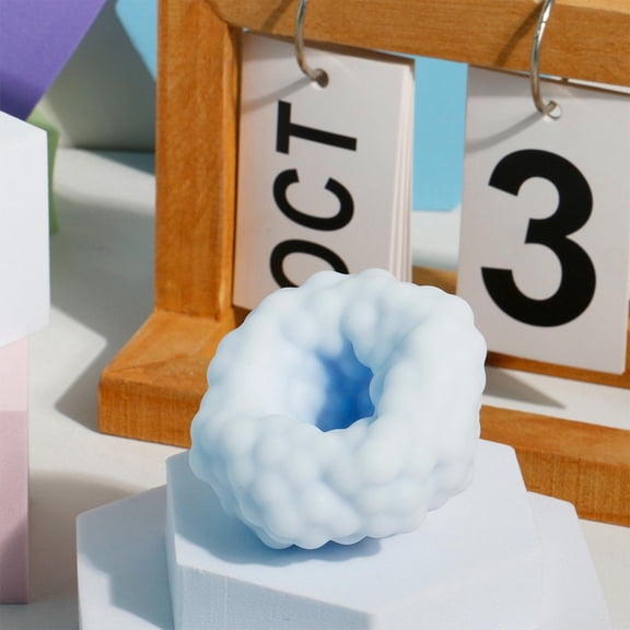 Mini Stress Balls Fluffy Cloud Shapes Pastel Color Mix Soft Material Handheld Cute Desk Anxiety Relief Sensory Doll for Home Desk