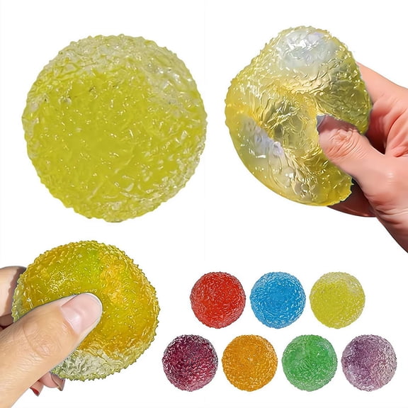 Mini Stress Balls,High Density Solid Toys, 1.6" Sensory Fidget for Classroom, office