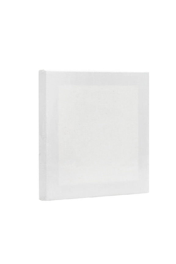 Mini Studio Canvas, 100% Cotton Acid Free White Canvas, 4"X4", 1 Piece, Academic Canvas, Great Chioce for Beginners and Hobbyists of All Skill Levels.