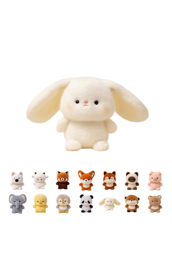 Mini Stuffed Animals 5.9in – Small Bedtime Stuffed Animal Plush Toys with Floppy Ears & Fluffy Tail, Cute Plushies Girl Toddler Toys, Birthday Valentine's Day Gifts for Kids Girl Friend F