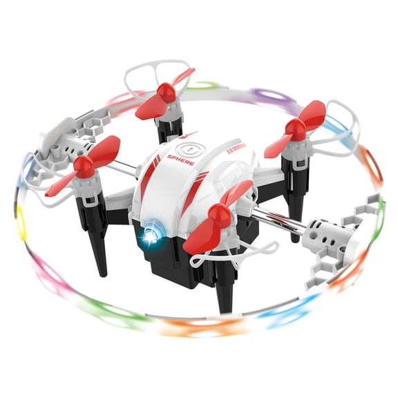 Mini Stunt Drone with 360° Flips Rotating Lights Crash Resistant Design Remote Control Aircraft for Indoor Outdoor Flight Practice for 8-12 Years Beginners