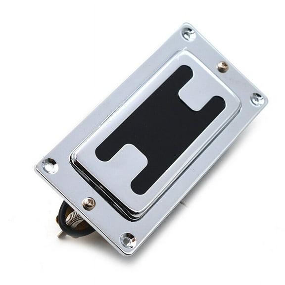 Mini Style Two Line Sealed Electric Gutiar Bass Humbucker Pickup Neck/Bridge Pickup Chrome