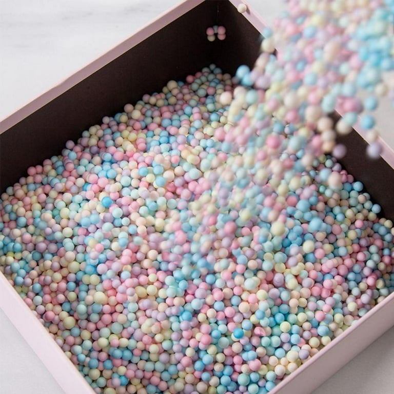 Mini Styrofoam Balls Beads Decorative Assorted Color Foam Ball for